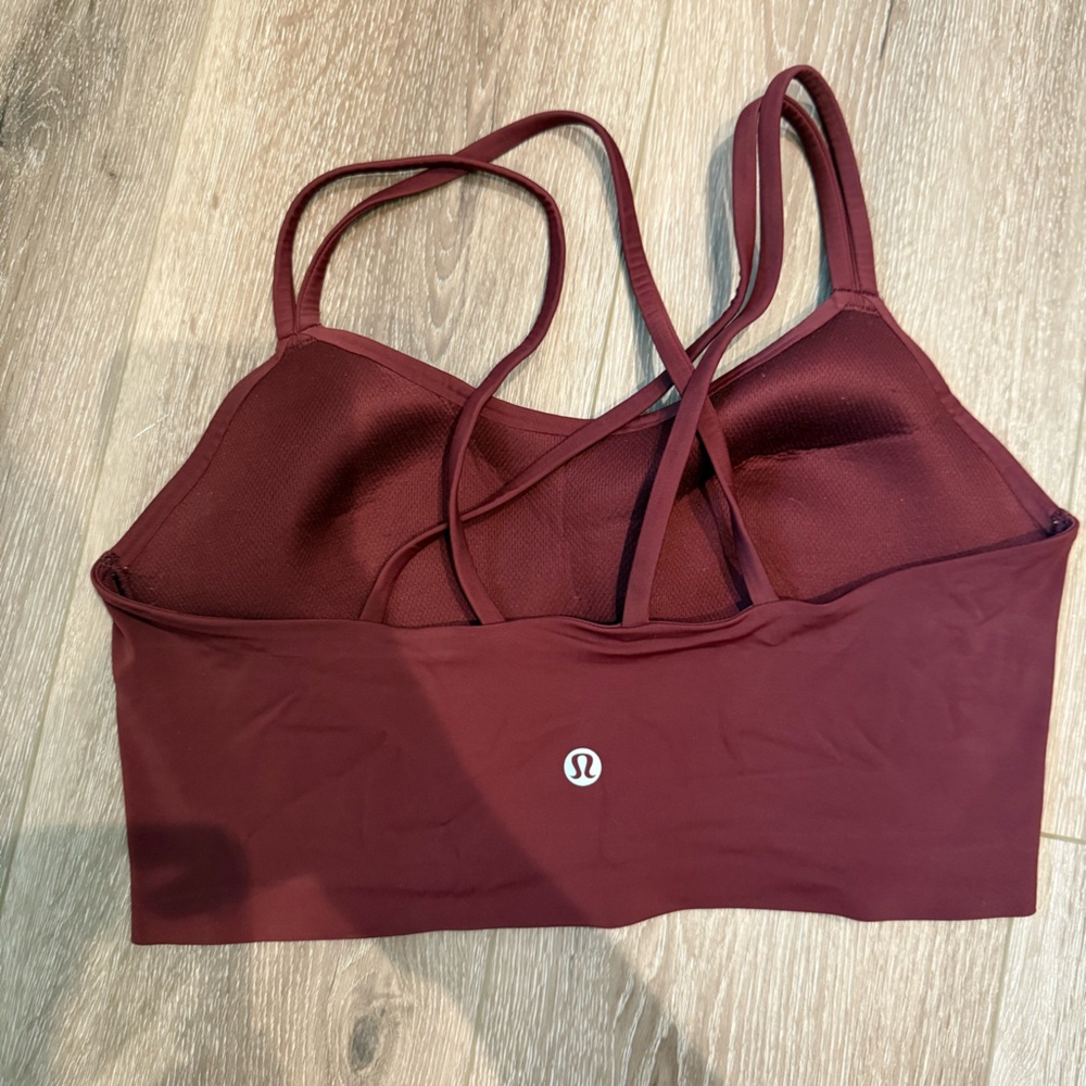 Lululemon Women's Burgundy Sports Bra